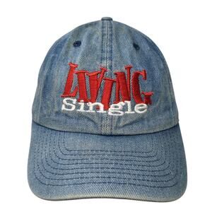 Living Single Slideback Hat Blue One Size Embroidered KB ETHOS Classics